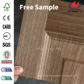 JHK-M03 Holz Getreide und angehoben Textur Walnuss MDF ISO9001 Eintrag Tür Skin